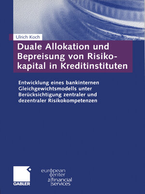 cover image of Duale Allokation und Bepreisung von Risikokapital in Kreditinstituten
